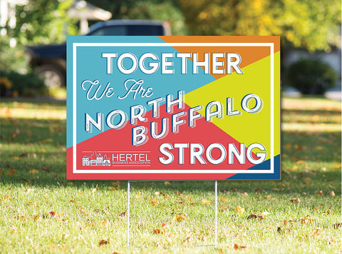 North Buffalo Strong Lawn Sign - 24x16"